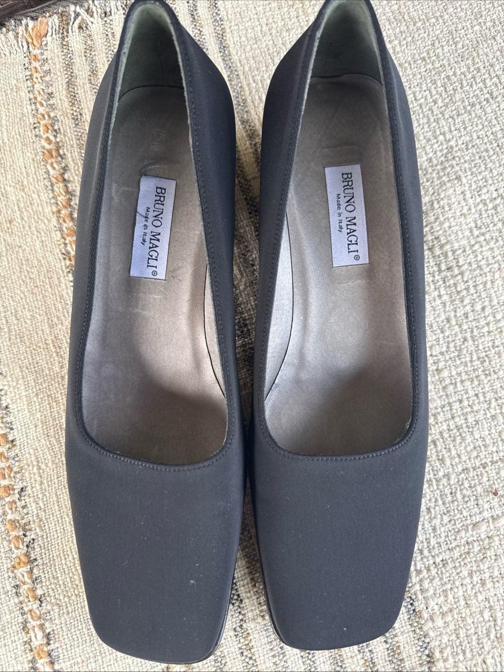 Bruno Magli Women’s 7.5B Made In Italy Black Dress Shoe 1.5 Inch Heel